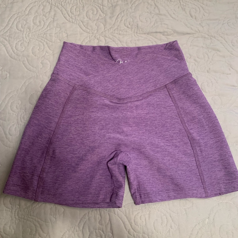 S Bombshell Purple Scrunch Booty Shorts